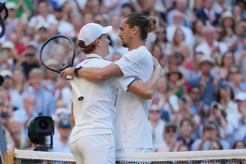 Sinner y Zverev en la final de Wimbledon | AP