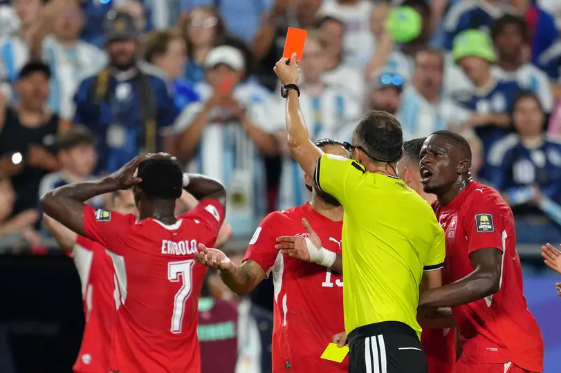 Breel Embolo, jugador de Suiza | AP