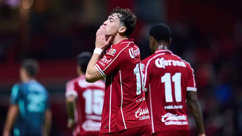 Jugadores de Toluca en celebración durante la Leagues Cup 2026 | MEXSPORT