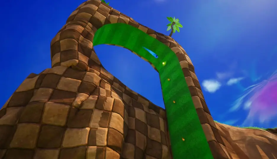 Green Hill aparecerá en Fortnite, inspirado en el clásico escenario de Sonic / sonic_latam