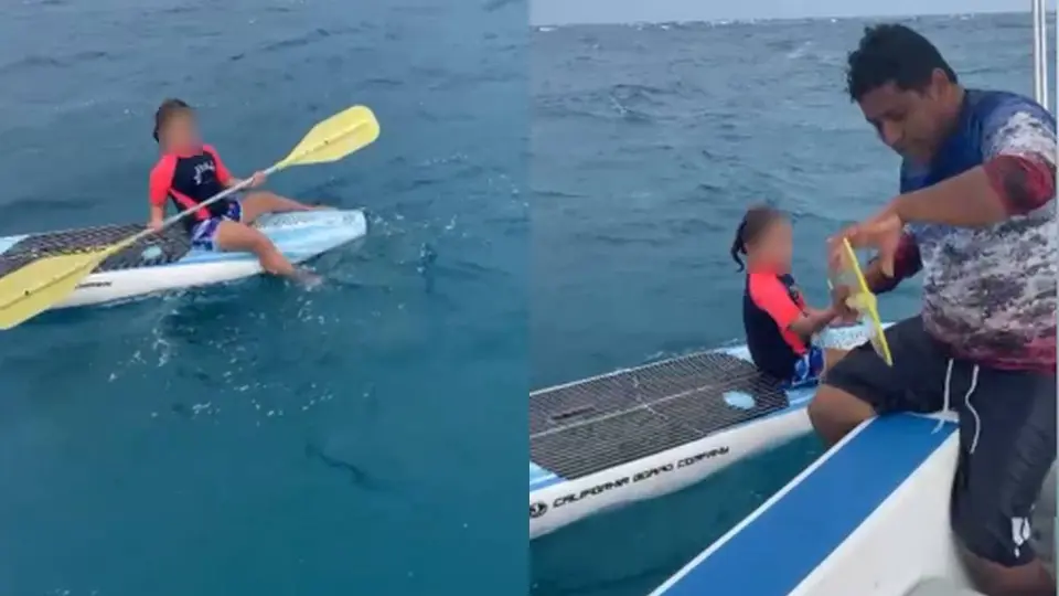 Niña es rescatada y encontrada a la deriva./BCS
