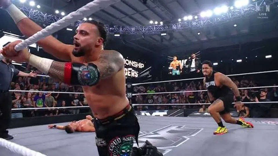 Zilla Fatu atacando a Cruz Montana y Grayson Waller | NXT