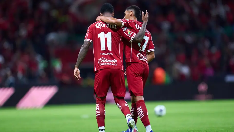 Jugadores de Toluca en celebración durante la Leagues Cup 2026 | MEXSPORT
