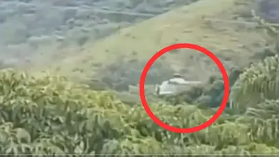 Helicóptero de la Semar aterriza de emergencia en Tamazula, Jalisco; reportan 3 marinos lesionados | VIDEO
