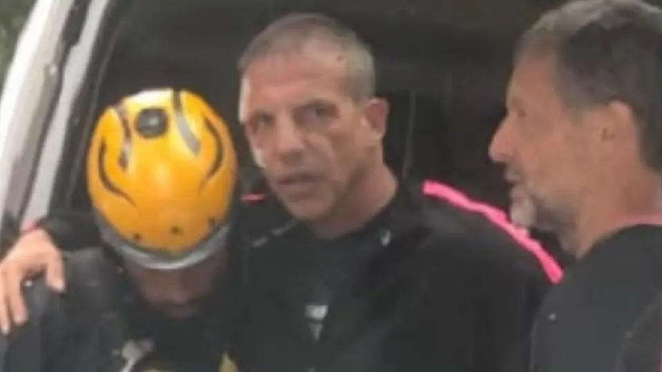 Cristóbal Soria después de sufrir el accidente | X:@chepebomba