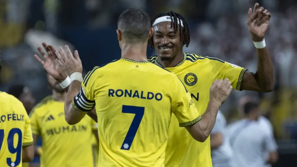 Cristiano Ronaldo en celebración en un partido con Al Nassr | AFP