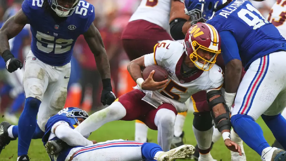 Dramático juego entre Washington Commanders y New York Giants | AP