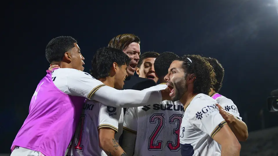 El festejo de Pumas con Esteban Solari, ante Cruz Azul | MEXSPORT