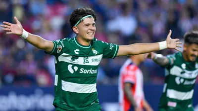 Tahiel Jiménez marca doblete y Santos Laguna remonta al Atlético San Luis