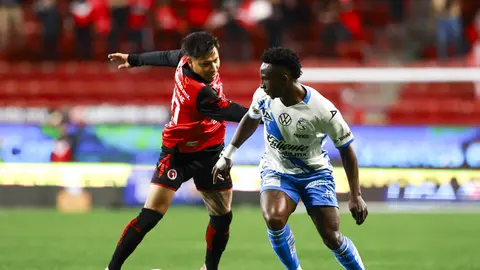 Domingo Blanco y Kevin Velasco en el partido de Tijuana contra Puebla en el Clausura 2026 | IMAGO 7