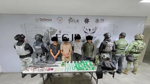 Tras el ataque en Zacatecas, fueron detenidas 4 personas con armas y drogas / Especial