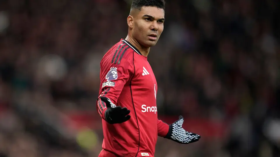 Casemiro en un partido del Manchester United | AFP