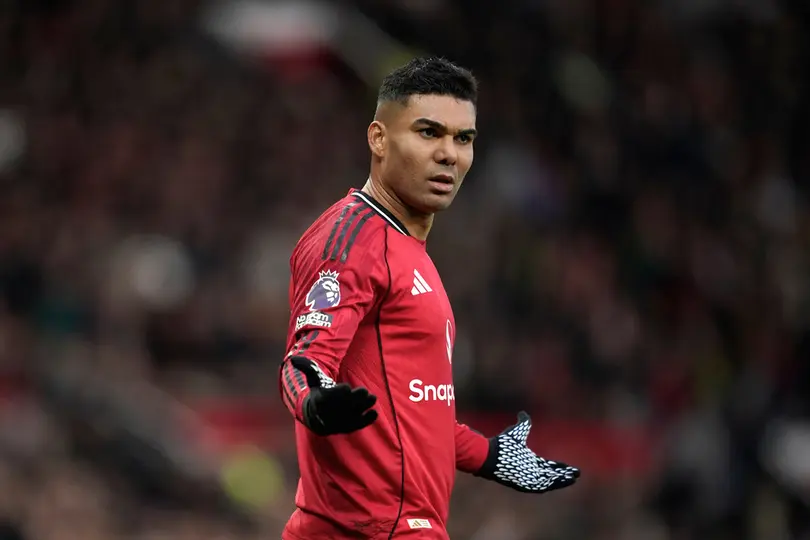 Casemiro en un partido del Manchester United | AFP