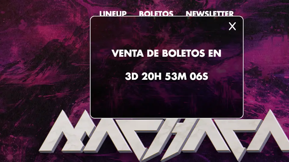 La venta de boletos será en tres días por medio de su página web / Especial