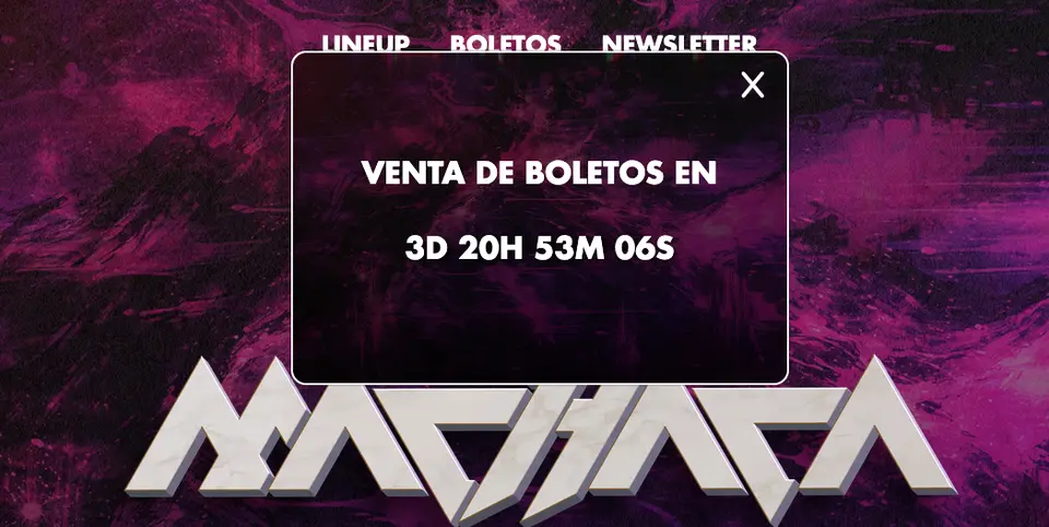 La venta de boletos será en tres días por medio de su página web / Especial