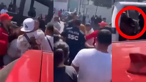 El presunto agresor fue golpeado y estuvo a punto de ser linchado/X: @JJDiazMachuca