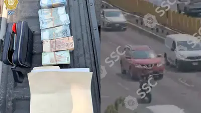 VIDEO: persecución tras robo millonario en CDMX termina con ladrones rodeados por policías