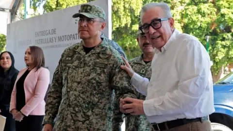 El gobernador Rubén Rocha Moya destacó el trabajo del general dentro del Gabinete de Seguridad / Redes Sociales