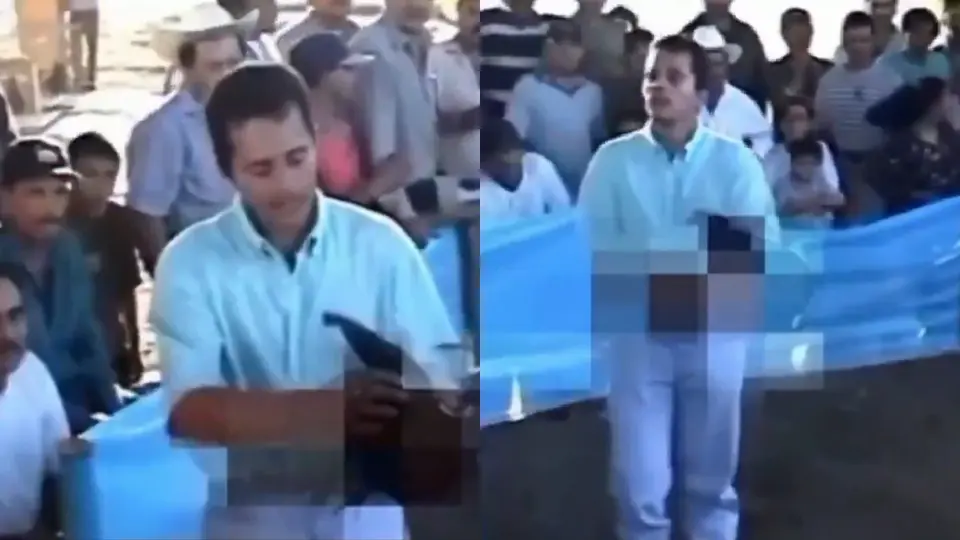 El video muestra supuestamente al líder del CJNG cuando era más joven dentro de un palenque / Redes Sociales