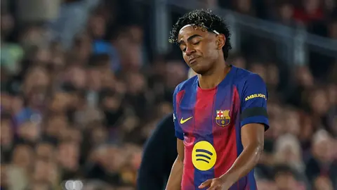 Lamine Yamal ante Atlético de Madrid en Liga l AP