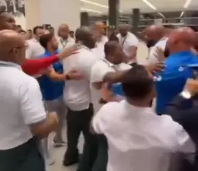 Pelea tras el Conrinthians vs Palmeiras l CAPTURA