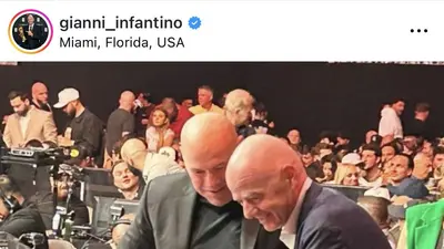 Infantino se lleva el protagonismo junto a Trump en la UFC 327