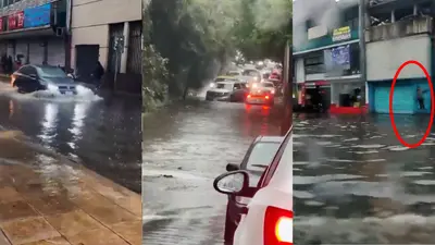 VIDEOS: Fuertes lluvias provocan caos, inundaciones y ponen en Alerta Roja a la CDMX