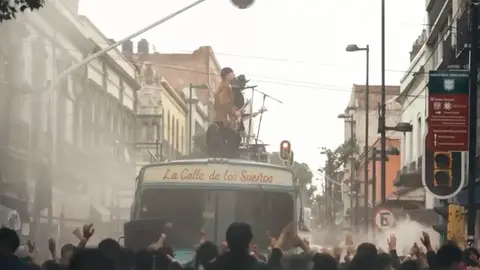 Los músicos estaban filmando el videoclip de “Street of Dreams”, una nueva canción inédita / Especial