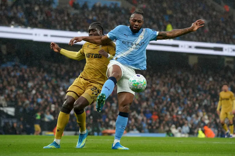 Semenyo con Manchester City ante Crystal Palace en la Premier League | AP