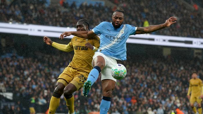 Semenyo con Manchester City ante Crystal Palace en la Premier League | AP