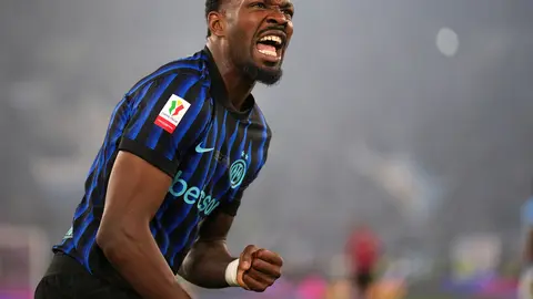 Marcus Thuram celebra con el Inter de Milan I AP