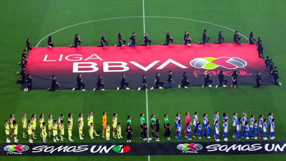 Jugadoras de América y Rayadas de Monterrey en la Final del Clausura 2024 de la Liga MX Femenil | IMAGO 7