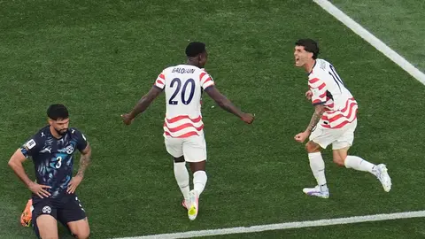 Festejo de Estados Unidos tras su gol ante Paraguay | AP