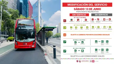 Gran Desfile Mundialista 2026: Metrobús suspende estaciones y modifica rutas este sábado