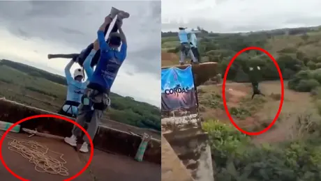 VIDEO: Mujer muere al lanzarse de un bungee… pero sin cuerda