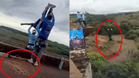 VIDEO: Mujer muere al lanzarse de un bungee… pero sin cuerda