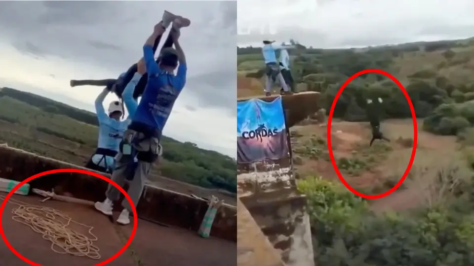 VIDEO: Mujer muere al lanzarse de un bungee… pero sin cuerda