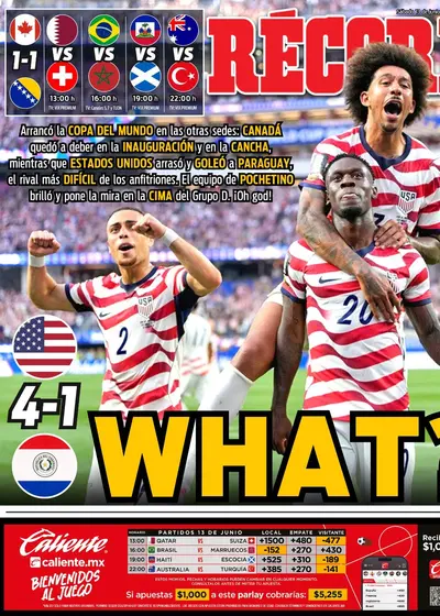 Portada RÉCORD 13 de junio 2026