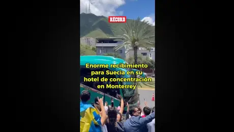 La Selección de Suecia ya llegó a su hotel de concentración en Monterrey