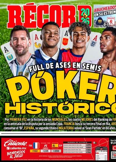Portada RÉCORD 13 de julio de 2026