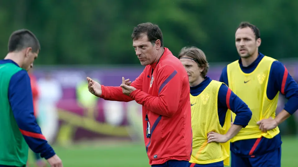 Slaven Bilić entrenando a Croacia 2006/2012 l AP