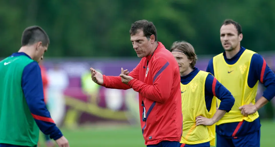 Slaven Bilić entrenando a Croacia 2006/2012 l AP