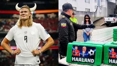 VIDEO: Erling Haaland aparece en paquetes de cocaína decomisados, así fue el operativo