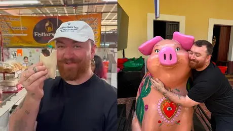 Sam Smith llega a México y sorprende comiendo tacos en un mercado / VIDEO