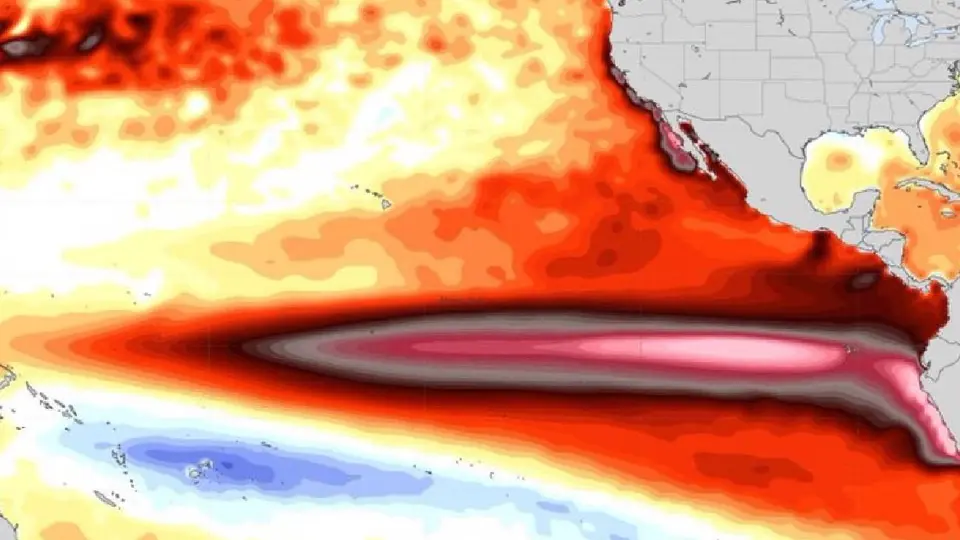 Las temperaturas del océano muestran un calentamiento significativo asociado con el fenómeno / Redes Sociales
