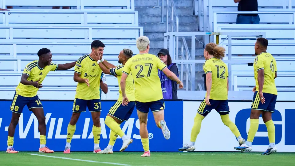 Nashville celebrando el gol anotado ante Monterrey | MEXSPORT