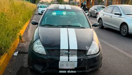 Se queda dormido en plena Avenida Central y provoca caos vial en Edomex