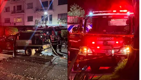 Explosión por gas en restaurante de la Roma deja 13 heridos; nueve son bomberos