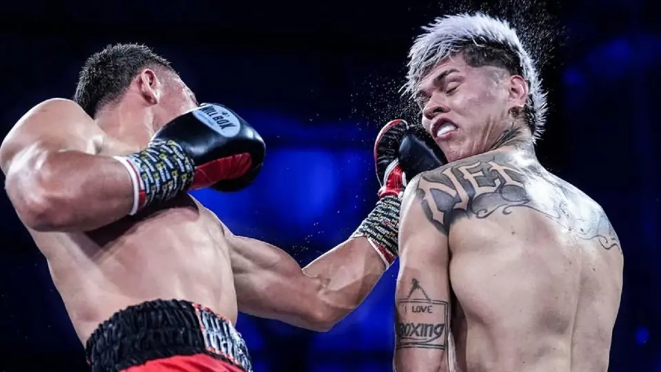 Zurdazo a boxeador argentino Rodrigo Ruiz | X:@tuchojurnet13