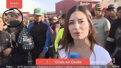 ¡TENSIÓN EN VIVO! Señalan a migrante por presunto acoso a periodista durante cobertura en Ceuta